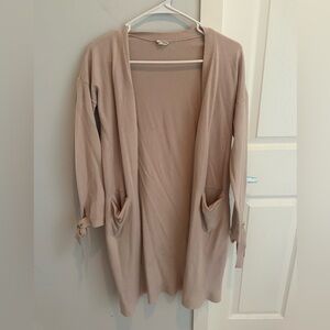 Hem & Thread long cardigan with Tie-Sleeve, size S